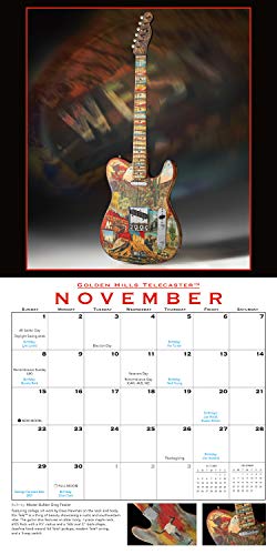Fender Custom Shop Guitar 2020 Wall Calendar - Thumbnail 2