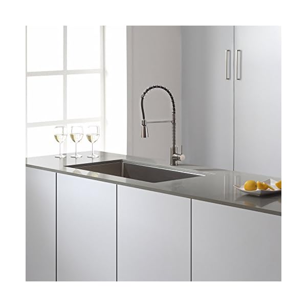 KRAUS 32 Inch 16 Gauge Undermount Single Bowl Stainless Steel Sink, KHU100-32 - Image 7