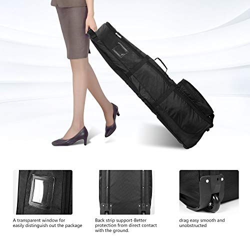 LONGCHAO Golf Travel Cover Foldable Golf Bag Portable Golf Travel Bag with Wheel Lightweight