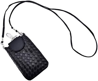 LUKUPONE 1 PCS PU Leather Crossbody Cell Phone Wallet Purse Shoulder Bag Pouch Case with A Strap - 4.33 x 6.89Inch