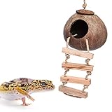 Gecko Coconut Husk Hut, Bird Hut Nesting House
