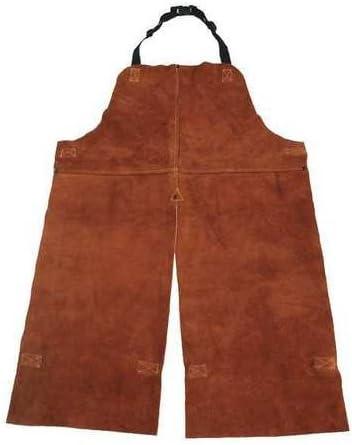 Condor Split Leg Welding Bib Apron, Leather