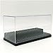 Acrylic Display Case/Box 2 Steps Perspex Dust Proof Show Minifugures and Vinylmation (Black)