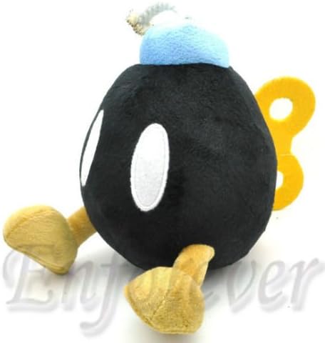 7" Super Mario Bros LOVELY BOB-OMB BOMB Cute Soft Plush Doll Toy^MX1558