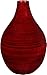 Decorative vase for home décor by Emenest | Holiday Party Table Centerpiece | Real Painted Bamboo Wood Accent Piece | Deep Red Color |Lightweight Yet Sturdy for Home or Office | Best Housewarming Gift