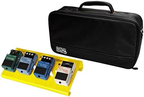 Gator Small Aluminum Pedalboard w/ Carry Bag - Yellow