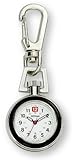 Gotham Unisex Silver-Tone Analog Quartz Keychain Clip Fob Watch # GWC18107-2