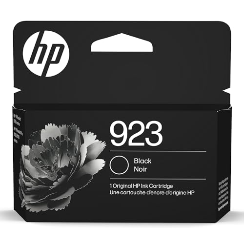 HP 923 Black Ink Cartridge Printers | Works with Printer Series: OfficeJet 8120, OfficeJet Pro 8130 | Eligible for Instant Ink | 4K0T3LN