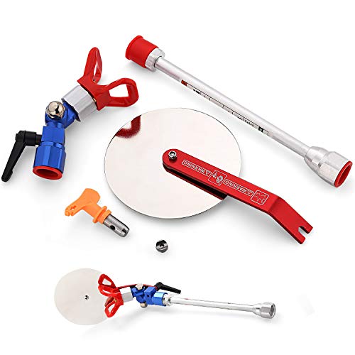 CPROSP Gun Baffle Spraying Guide Tool Universal Paint Spraying Accessory Nozzle Gun Anti-Splash Baffle for All Airless Paint Sprayer with Extension Rod - Thumbnail 5