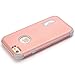 iPhone 6S Plus Case, Pandawell Shockproof Hybrid High Impact Hard Plastic+Soft Silicon Rubber Armor Defender Case Cover for Apple iPhone 6S Plus/6 Plus 5.5 inch (Rose Gold)