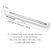 BEOKREU Shower Curtain Rod Easy Installation Spring Tension Shower Rod Adjustable Rod 43inch-78inch