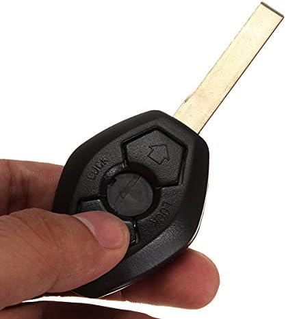 MOMOALA 3 Button Car Key Shell Case compatible with BM-W E39 E53 E60 E63 with Blade