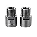 PROKTH Bike Pedals, Spacer Extenders, 1 Pair Bicycle Pedal Spacers for Universal Fit Bike Pedal Cleat Spacer Extenders Adapters for Any Bicycle 9/16 in. Threaded Pedals (Titanium)