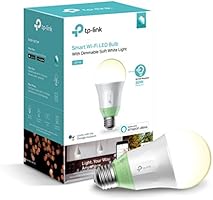 TP-Link 08508002488 Smart Wi-Fi A19 LED Bulb, Works with Alexa, 2700K Dimmable White, No Hub Required, 60W Equivalent, 1-Pack (LB110)