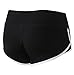 FIRM ABS Women's Tights Capri Yoga Running Workout Leggings Pants, Black/White, Small