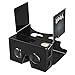 VeeR VR Cardboard 3D Virtual Reality Headsets for 360 Videos & Movies Compatible with Android, iOS & Windows Smartphones Within 3.5-6 inches (Black) - Inspired by Google Cardboard