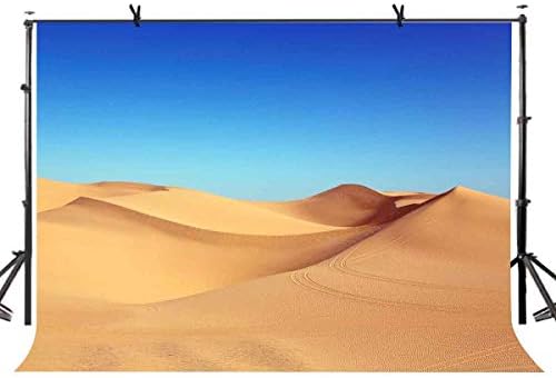 EdCott 7x5ft Blue Desert Backdrop Blue Sky Desert Nature Scenery Photography Backdrop Photo Studio Background Props LYGE860