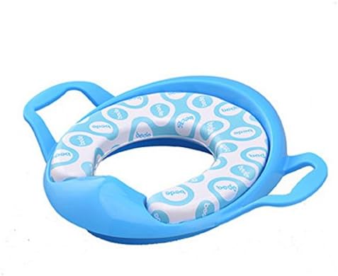 DREAMROCA Baby Toddler Potty Training Toilet Seat Soft Grip Trainer Seat (Blue)