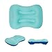 Inflatable Camping Pillow for Travel - Ultralight lightweight Compressible Comfortable Compact Portable Pillow for Sleeping Bag and Tent Storage Hiking Outdoor Air Pillows by GIOHOS - ( Blue )