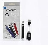 900mah Slim Oil Premium Pen Battery and USB Charger (Black)