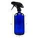 Cornucopia Brands 16oz Cobalt Blue Glass Spray Bottles (6 Pack), Heavy Duty Mist and Stream Sprayer
