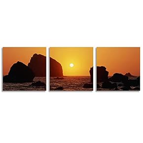 Abstract Bridges Beautiful Sunset Painting Artwork for Home...