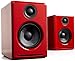 Audioengine A2 Plus 60W Powered Desktop Speakers, Built in 24Bit DAC and Analog Amplifier (Red)
