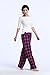 CYZ Women's 100% Cotton Super Soft Flannel Plaid Pajama/Louge Pants-F1608-M