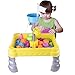 Water Wheel Sand Table Play Sets For Kids With Multiple Castle Model and Accessories Creative Sand Molding Educational Toy DIY kids Gift (16pcs) | 4lb Play Sand Included
