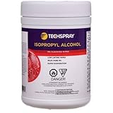 Techspray 1610-100DSP Isopropyl Alcohol Pre-Saturated Wipes 100 Count-by Techspray