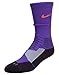 Nike Hyper Elite Cushioned Basketball Socks (Small, Tumbeled Grey/Volt)