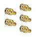 VCE (5-Pack) Gold-Plated RCA Female Jack to BNC Male Plug Adapters Coaxial Connector for CCTV Security Camera Adapter