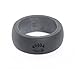 Silicone Ring for Men Black with Bear Paw Print Ring - Buy Now