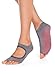 Tucketts Allegro Pilates Toeless Yoga Socks with Grips for Women, Toeless Socks For Women, S/M, 1 Pair Solid Grey Dot