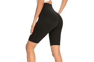 GAYHAY High Waisted Biker Shorts for Women - 8"/5"/3" Soft Black Spandex Shorts for Workout Volleyball Yoga Dance