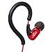 iAltCom Gab Gear Comfortable Stereo Wired Ear-hook Earbuds with Microphone in Red and Black