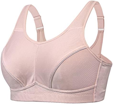 Mirry Women's Sports Bra Bounce Control Plus Size Wireless Workout High Impact Bra