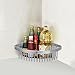 HI HOMEIDEAS Shower Caddy Corner Shower Basket Stainless Steel Bathroom Shower Organizer Rustproof,Wall Mount,Brushed Finish