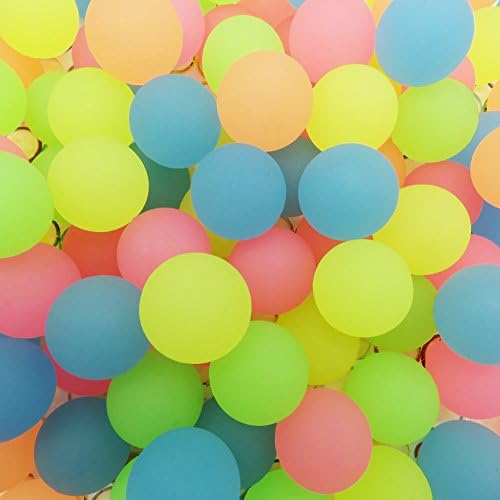 Oalas Small Colorful Neon Bright Solid Colors High Bouncing Balls - Pack of 48, 2.5cm