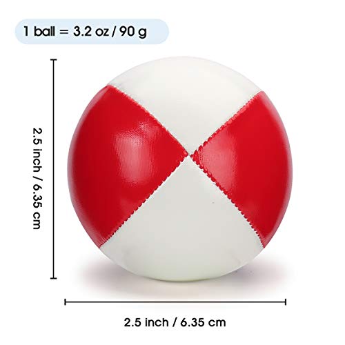 Juggling Balls for Beginners Kids & Professional (Red Green Blue