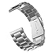 JETech Fitbit Blaze Watch Band, Stainless Steel Band Strap for Fitbit Blaze Smart Fitness Watch - for Both Large and Small Size (Silver) - 2241
