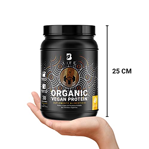 Proteína Orgánica Vegana de 1.361 kg sabor Chocolate. Ingredientes naturales. Organic Vegan Protein B Life.