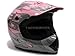 TMS Youth Kids Pink Flame Motocross Helmet Mx Atv Dirtbike Dot (Large)