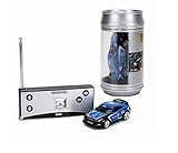 Coke Can Mini RC Radio Remote Control Micro Racing Car 4 Frequencies (Blue) by Youngstore
