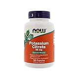 Now Foods Potassium Citrate  99 mg  Capsules, 180-Count
