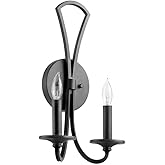 Quorum Lighting 5021-2-59 Maryse Wall Sconce, 2-Light 120 Total Watts, Matte Black