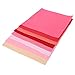 KINGSO Assorted Color Felt Fabric Sheets Patchwork Sewing DIY Craft 30x30cm Red Series