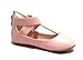 Anna Girl Kids Dress Ballet Flat Elastic Ankle Strap Ballerina Shoes
