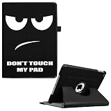 Fintie iPad 9.7 2018 2017 / iPad Air 2 / iPad Air Case - 360 Degree Rotating Stand Protective Cover with Auto Sleep Wake for iPad 9.7 inch (6th Gen, 5th Gen) / iPad Air 2 / iPad Air, Don't Touch