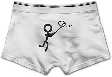 Unhuangs Matchstick Men Is Catching Dream Men's Low Waists And High Waists, Shorts, Tights, And Short Fiber Underwear L White